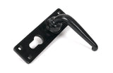 From The Anvil - Black Smooth Lever Euro Lock Set | Sku. 46577 | Trade Door Handles.