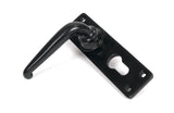 From The Anvil - Black Smooth Lever Euro Lock Set | Sku. 46577 | Trade Door Handles.