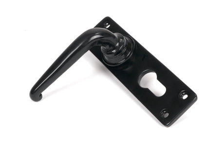 From The Anvil - Black Smooth Lever Euro Lock Set | Sku. 46577 | Trade Door Handles.