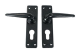 From The Anvil - Black Smooth Lever Euro Lock Set | Sku. 46577 | Trade Door Handles.