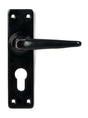 From The Anvil - Black Smooth Lever Euro Lock Set | Sku. 46577 | Trade Door Handles.