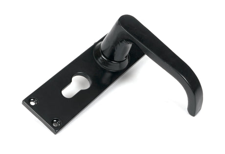From The Anvil - Black Deluxe Lever Euro Lock Set | Sku. 46578 | Trade Door Handles.
