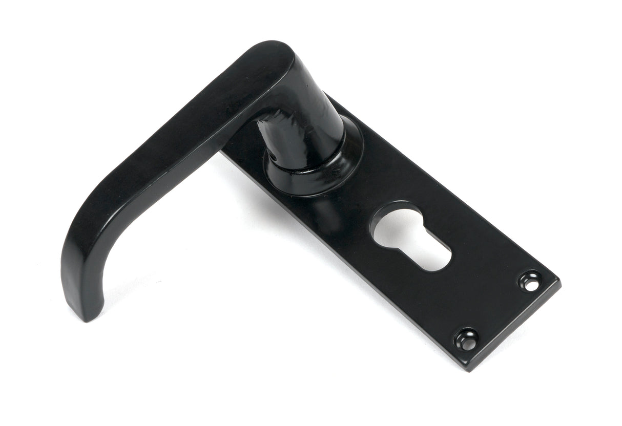 From The Anvil - Black Deluxe Lever Euro Lock Set | Sku. 46578 | Trade Door Handles.