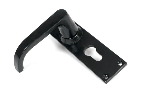 From The Anvil - Black Deluxe Lever Euro Lock Set | Sku. 46578 | Trade Door Handles.