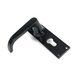 From The Anvil - Black Deluxe Lever Euro Lock Set | Sku. 46578 | Trade Door Handles.