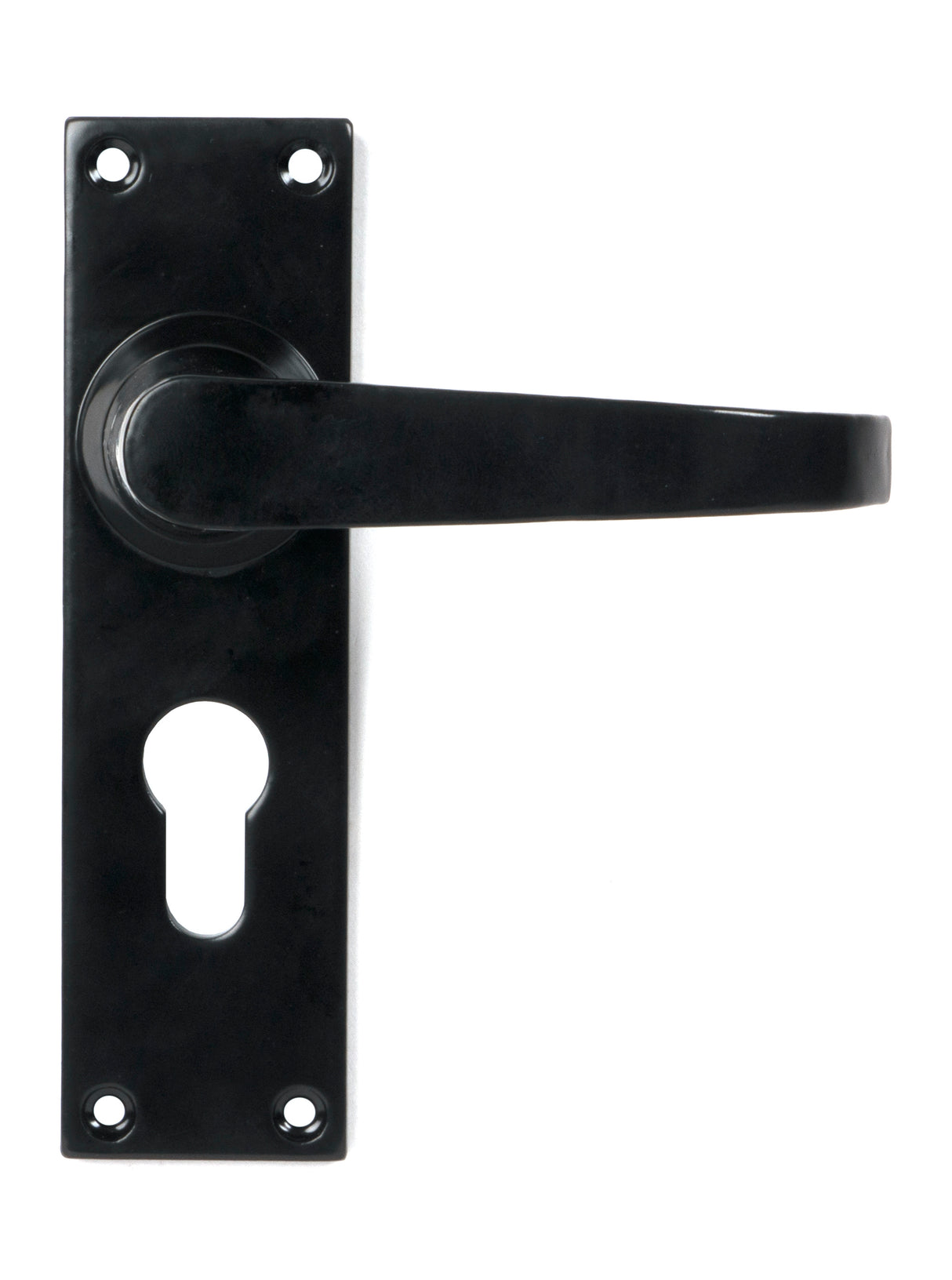 From The Anvil - Black Deluxe Lever Euro Lock Set | Sku. 46578 | Trade Door Handles.