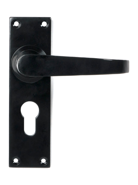 From The Anvil - Black Deluxe Lever Euro Lock Set | Sku. 46578 | Trade Door Handles.