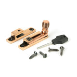 From The Anvil - Polished Bronze Beehive Quadrant Fastener - Narrow | Sku. 46581 | Trade Door Handles.