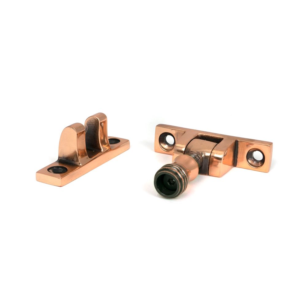 From The Anvil - Polished Bronze Prestbury Brighton Fastener - Narrow (Square) | Sku. 46584 | Trade Door Handles.