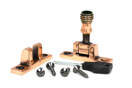 From The Anvil - Polished Bronze Prestbury Brighton Fastener - Narrow (Square) | Sku. 46584 | Trade Door Handles.