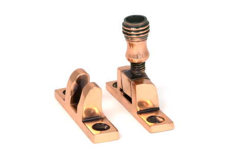 From The Anvil - Polished Bronze Prestbury Brighton Fastener - Narrow (Square) | Sku. 46584 | Trade Door Handles.