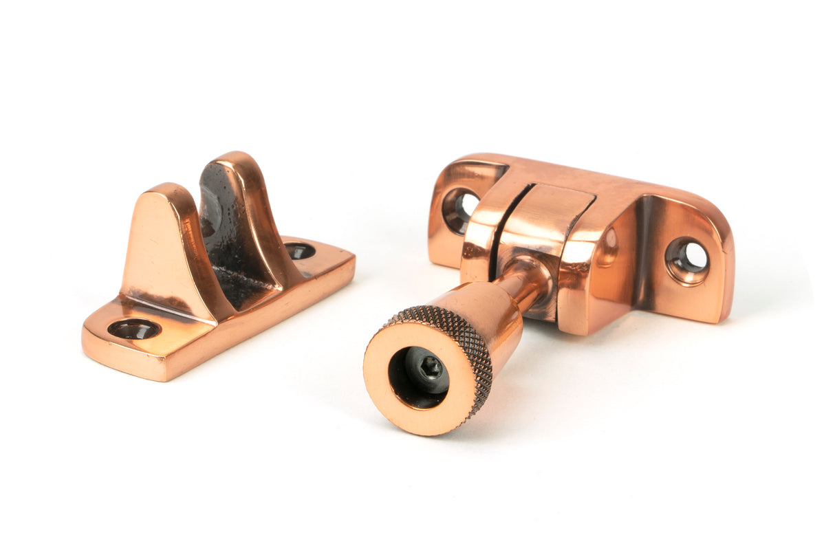 From The Anvil - Polished Bronze Brompton Brighton Fastener (Radiused) | Sku. 46587 | Trade Door Handles.