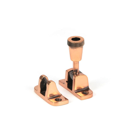 From The Anvil - Polished Bronze Brompton Brighton Fastener (Radiused) | Sku. 46587 | Trade Door Handles.
