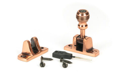 From The Anvil - Polished Bronze Prestbury Brighton Fastener (Radiused) | Sku. 46588 | Trade Door Handles.