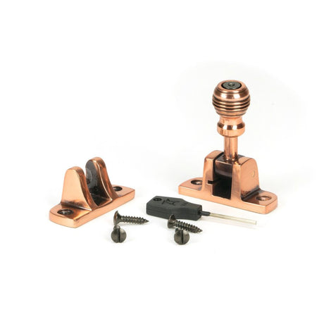 From The Anvil - Polished Bronze Prestbury Brighton Fastener (Radiused) | Sku. 46588 | Trade Door Handles.