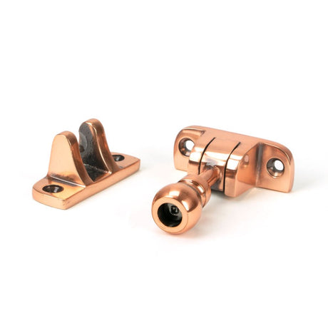 From The Anvil - Polished Bronze Mushroom Brighton Fastener (Radiused) | Sku. 46590 | Trade Door Handles.