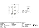 From The Anvil - Black Brompton Quadrant Fastener - Narrow