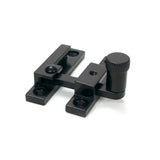 From The Anvil - Black Brompton Quadrant Fastener - Narrow | Sku. 46592 | Trade Door Handles.