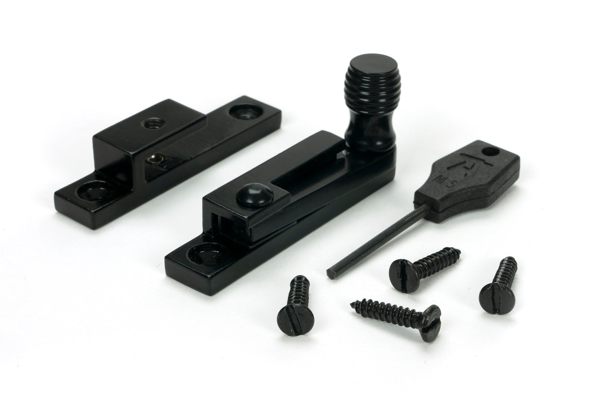 From The Anvil - Black Beehive Quadrant Fastener - Narrow | Sku. 46594 | Trade Door Handles.