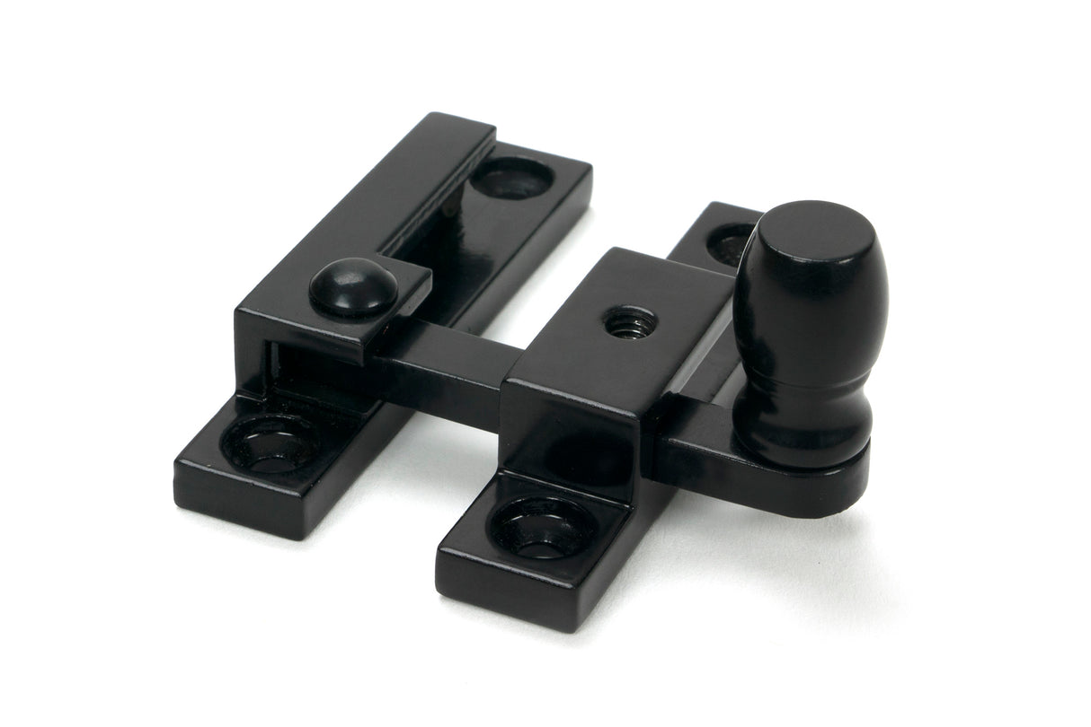 From The Anvil - Black Mushroom Quadrant Fastener - Narrow | Sku. 46595 | Trade Door Handles.