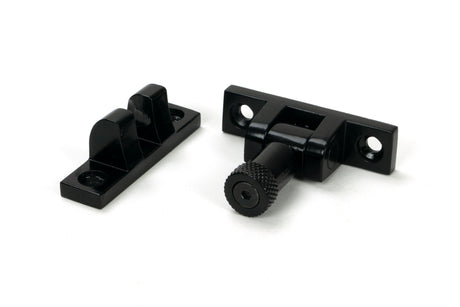 From The Anvil - Black Brompton Brighton Fastener - Narrow (Square) | Sku. 46596 | Trade Door Handles.
