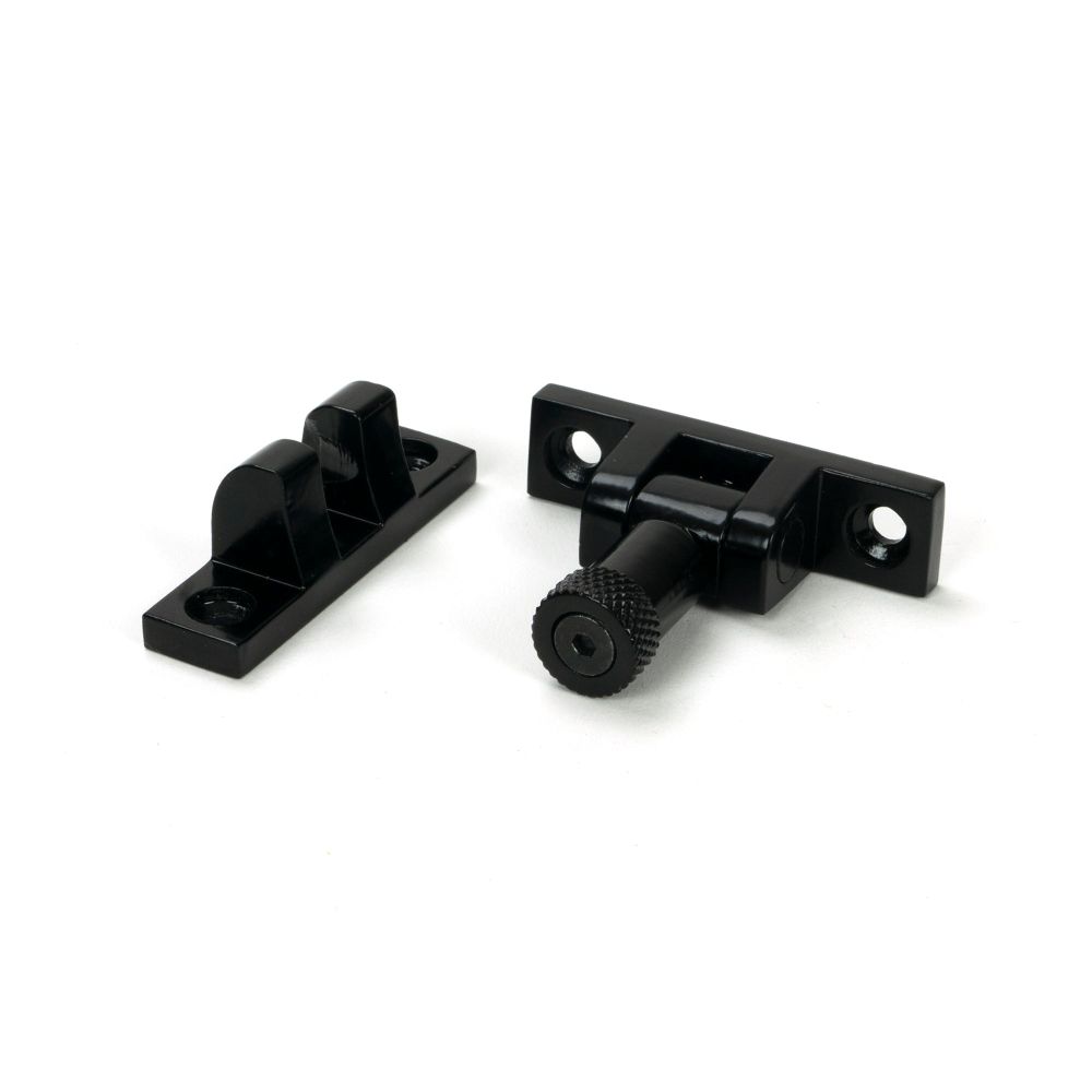 From The Anvil - Black Brompton Brighton Fastener - Narrow (Square) | Sku. 46596 | Trade Door Handles.