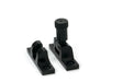 From The Anvil - Black Brompton Brighton Fastener - Narrow (Square) | Sku. 46596 | Trade Door Handles.
