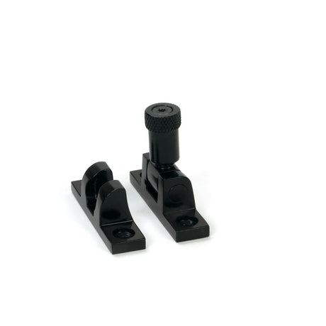 From The Anvil - Black Brompton Brighton Fastener - Narrow (Square) | Sku. 46596 | Trade Door Handles.