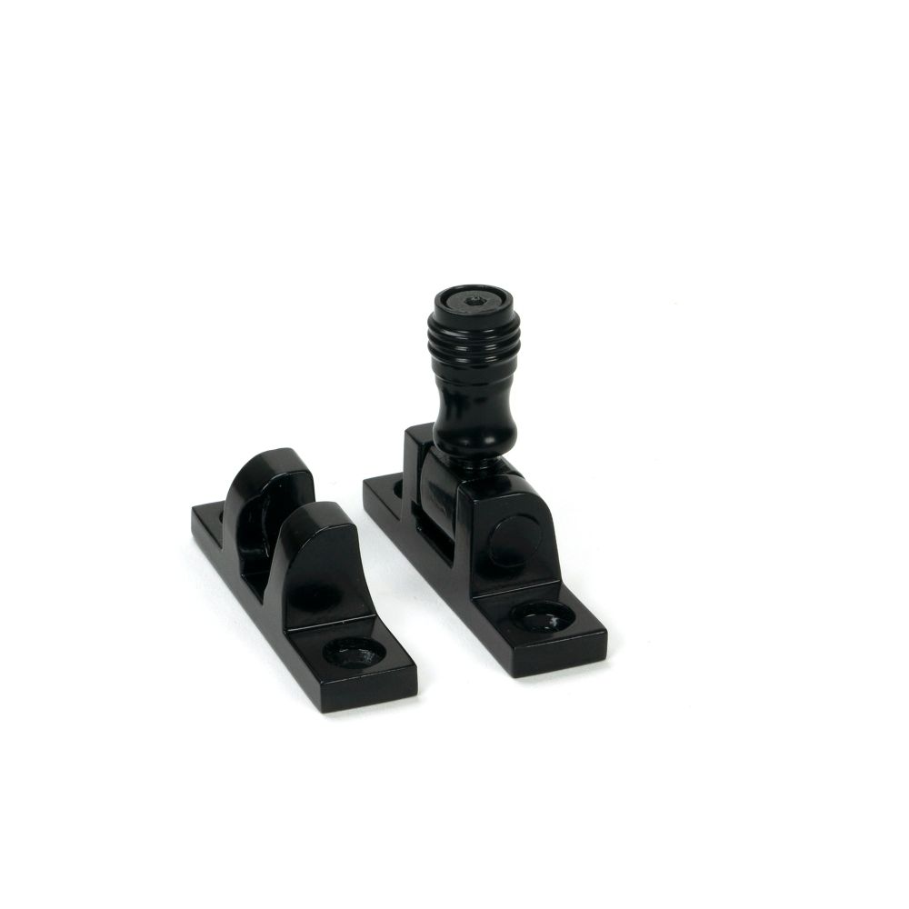 From The Anvil - Black Prestbury Brighton Fastener - Narrow (Square) | Sku. 46597 | Trade Door Handles.