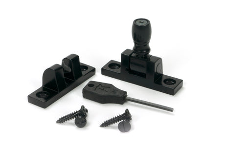From The Anvil - Black Mushroom Brighton Fastener - Narrow (Square) | Sku. 46599 | Trade Door Handles.