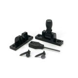From The Anvil - Black Mushroom Brighton Fastener - Narrow (Square) | Sku. 46599 | Trade Door Handles.