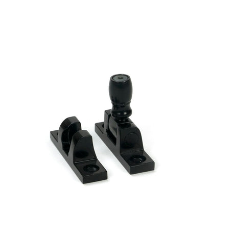 From The Anvil - Black Mushroom Brighton Fastener - Narrow (Square) | Sku. 46599 | Trade Door Handles.