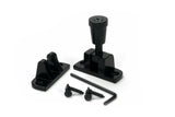 From The Anvil - Black Brompton Brighton Fastener (Radiused) | Sku. 46600 | Trade Door Handles.