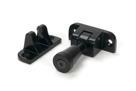 From The Anvil - Black Brompton Brighton Fastener (Radiused) | Sku. 46600 | Trade Door Handles.