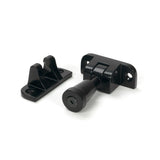 From The Anvil - Black Brompton Brighton Fastener (Radiused) | Sku. 46600 | Trade Door Handles.