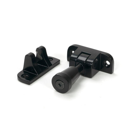 From The Anvil - Black Brompton Brighton Fastener (Radiused) | Sku. 46600 | Trade Door Handles.