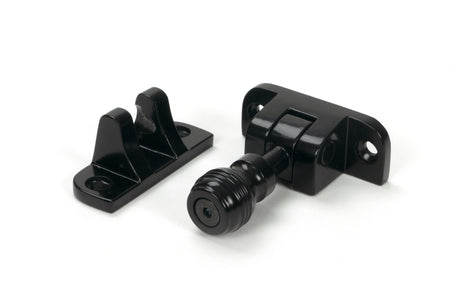 From The Anvil - Black Prestbury Brighton Fastener (Radiused) | Sku. 46601 | Trade Door Handles.