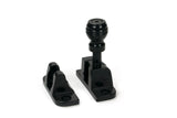 From The Anvil - Black Prestbury Brighton Fastener (Radiused) | Sku. 46601 | Trade Door Handles.