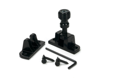 From The Anvil - Black Beehive Brighton Fastener (Radiused) | Sku. 46602 | Trade Door Handles.