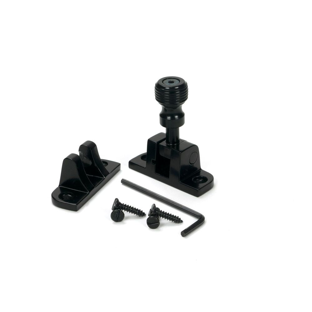 From The Anvil - Black Beehive Brighton Fastener (Radiused) | Sku. 46602 | Trade Door Handles.