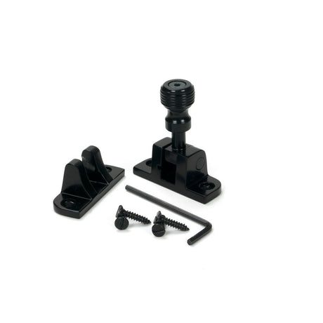 From The Anvil - Black Beehive Brighton Fastener (Radiused) | Sku. 46602 | Trade Door Handles.