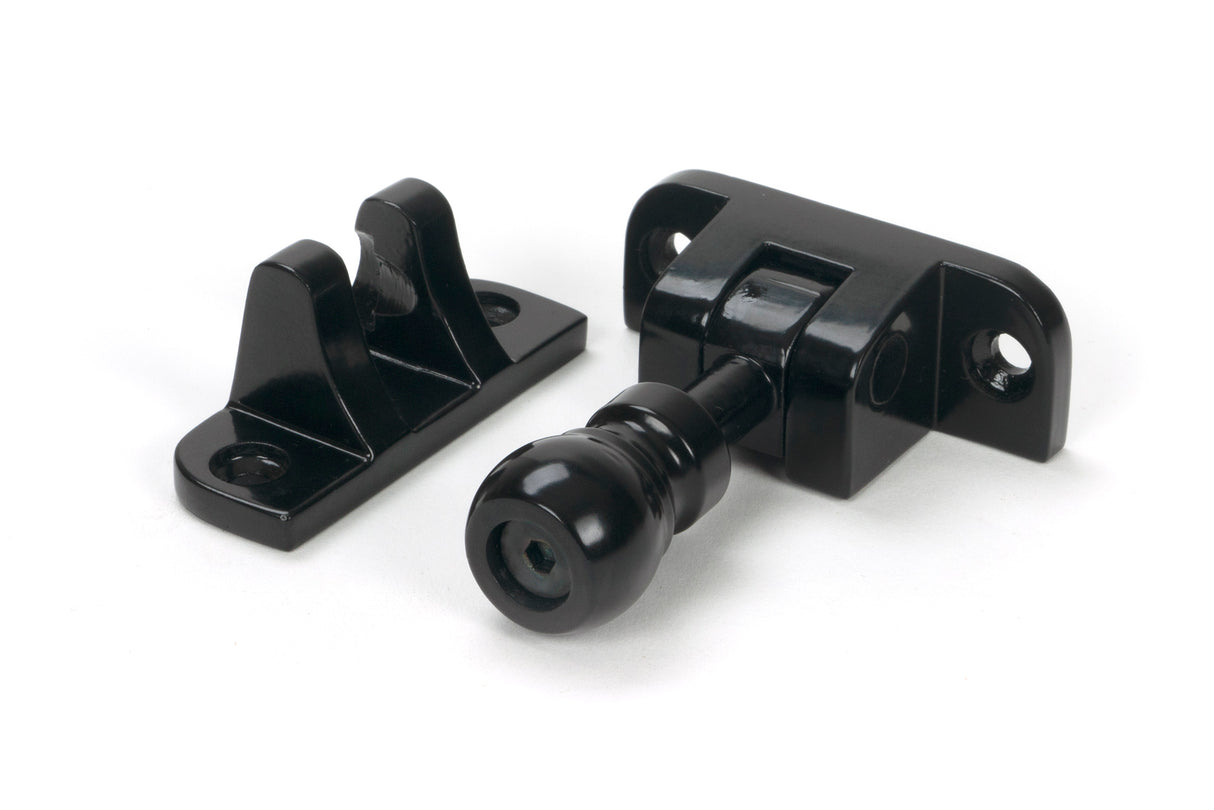 From The Anvil - Black Mushroom Brighton Fastener (Radiused) | Sku. 46603 | Trade Door Handles.
