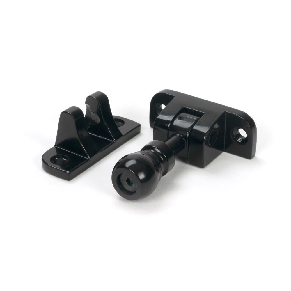 From The Anvil - Black Mushroom Brighton Fastener (Radiused) | Sku. 46603 | Trade Door Handles.