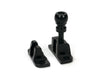 From The Anvil - Black Mushroom Brighton Fastener (Radiused) | Sku. 46603 | Trade Door Handles.