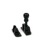 From The Anvil - Black Mushroom Brighton Fastener (Radiused) | Sku. 46603 | Trade Door Handles.
