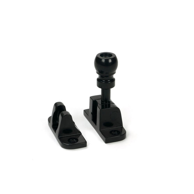 From The Anvil - Black Mushroom Brighton Fastener (Radiused) | Sku. 46603 | Trade Door Handles.
