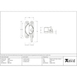 From The Anvil - Black Fitch Fastener | Sku. 46604 | Trade Door Handles.