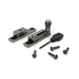 From The Anvil - Pewter Prestbury Quadrant Fastener - Narrow | Sku. 46606 | Trade Door Handles.