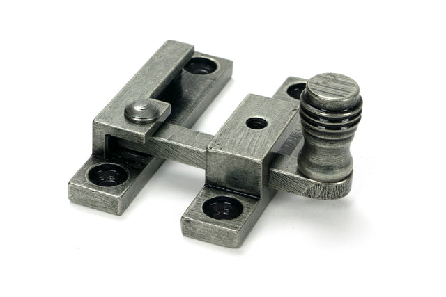 From The Anvil - Pewter Prestbury Quadrant Fastener - Narrow | Sku. 46606 | Trade Door Handles.
