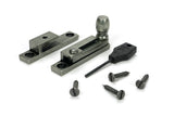 From The Anvil - Pewter Mushroom Quadrant Fastener - Narrow | Sku. 46608 | Trade Door Handles.